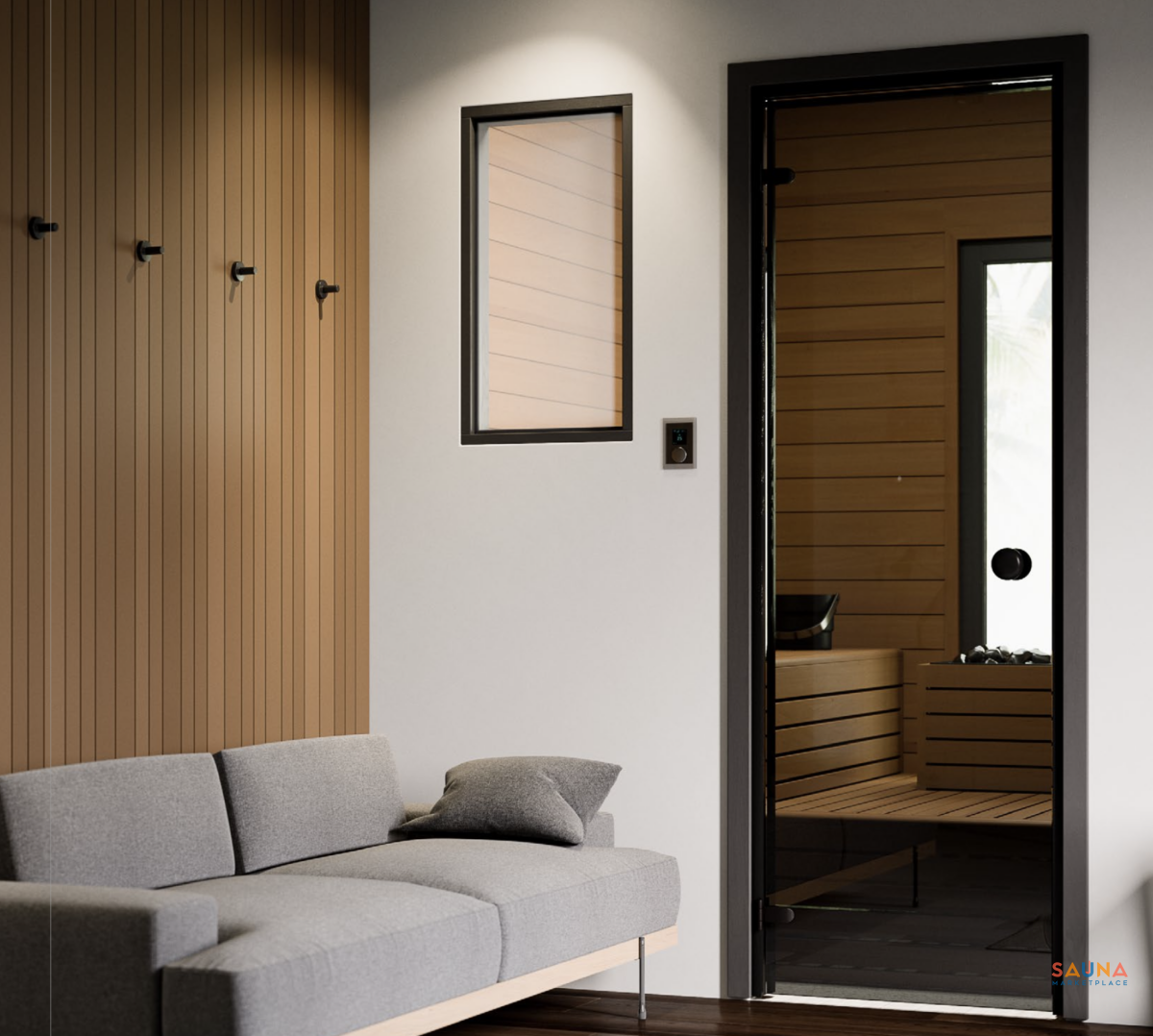 Black Aspen Indoor Sauna Windows By Thermory - Image 8